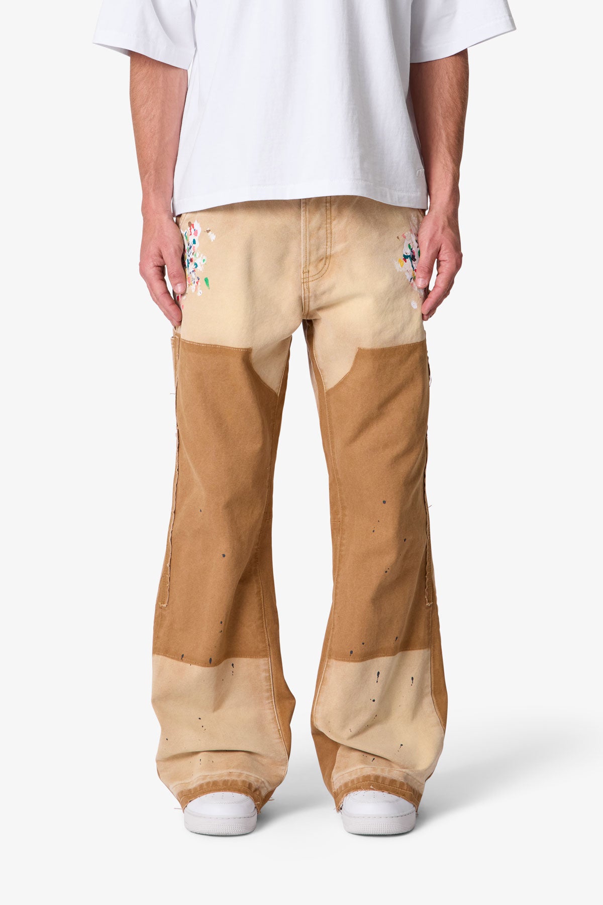 Workshop Kick Flare Denim - Khaki