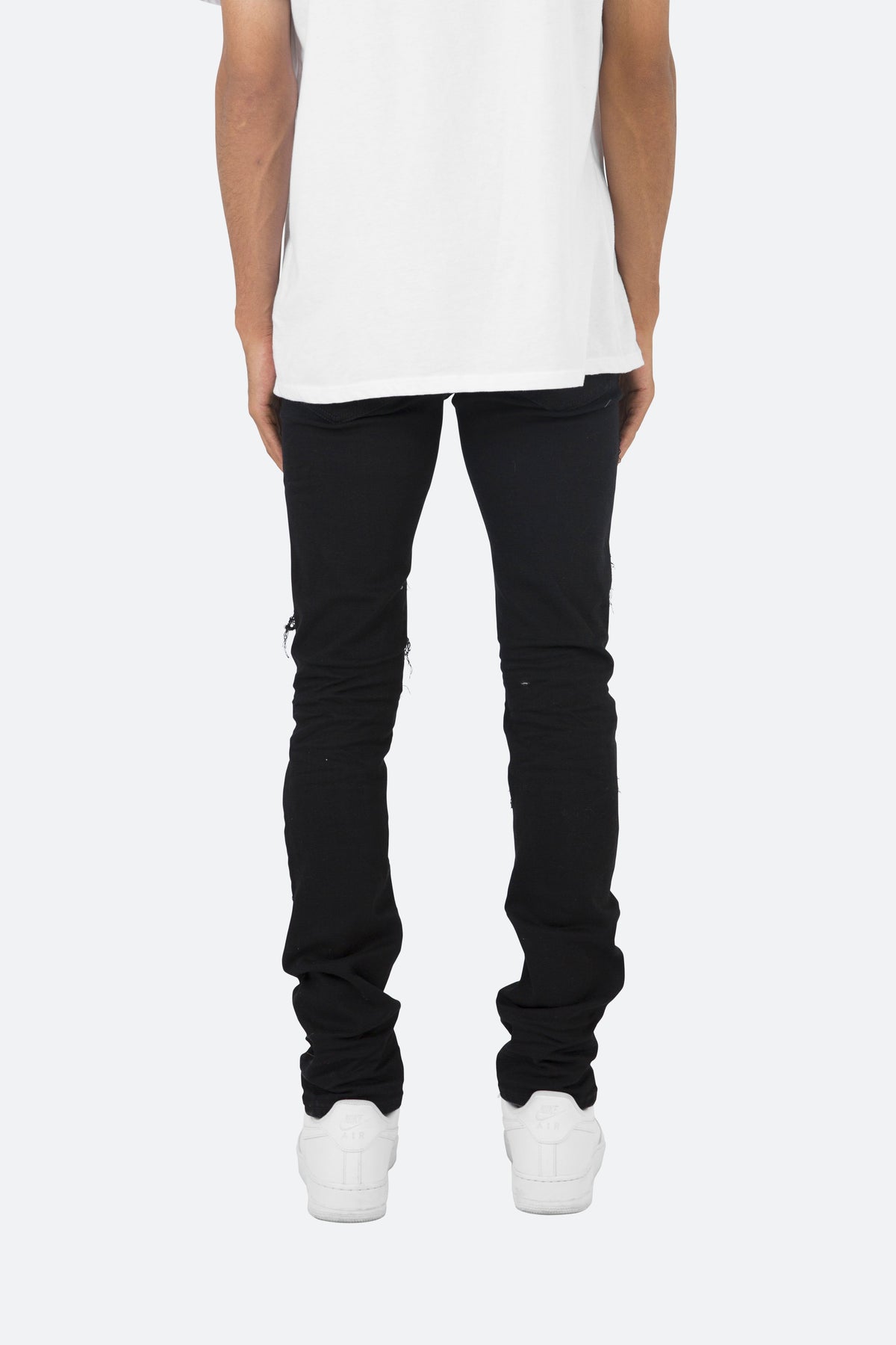 X201 Rhinestone Skinny Denim - Black