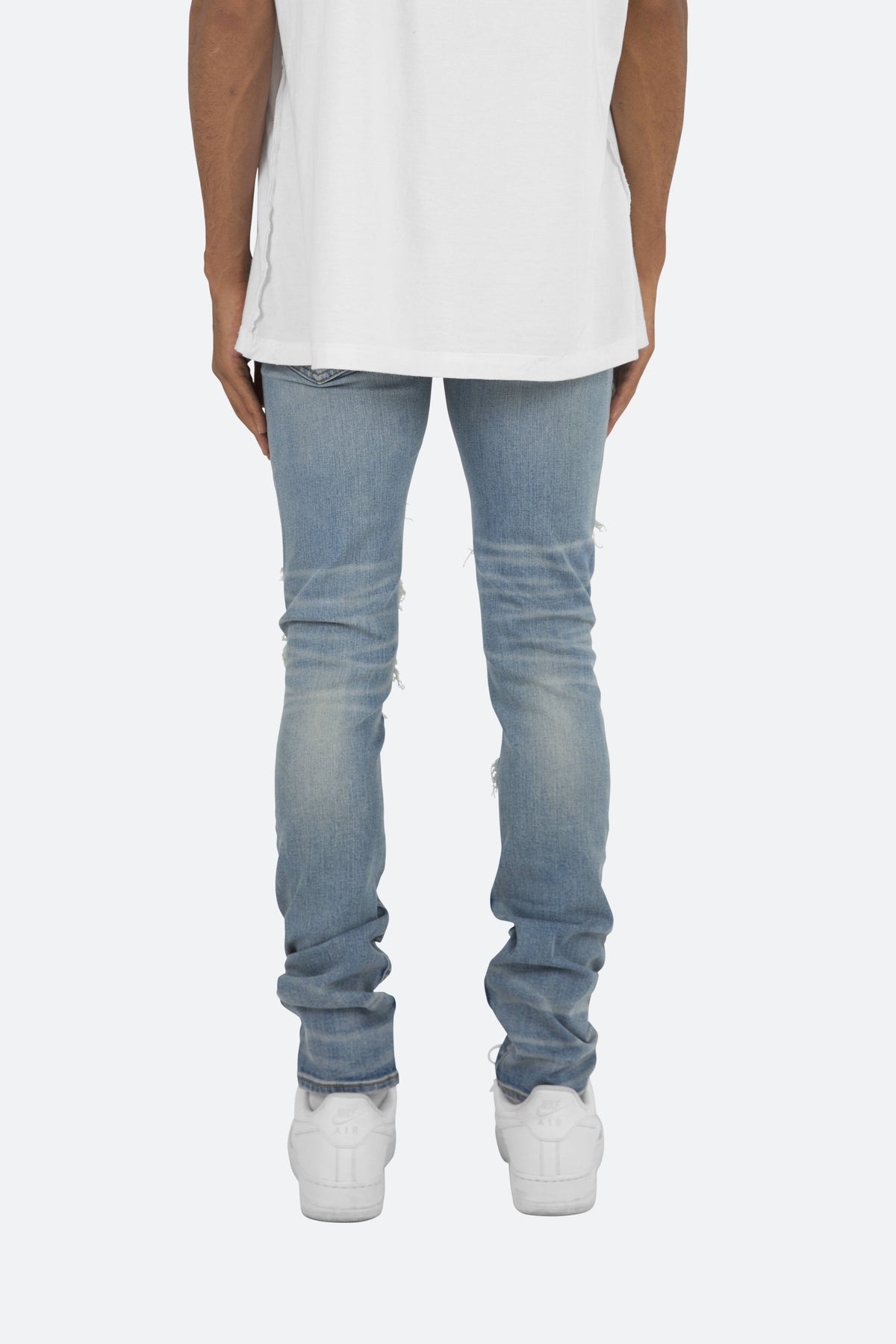 X201 Rhinestone Skinny Denim - Blue