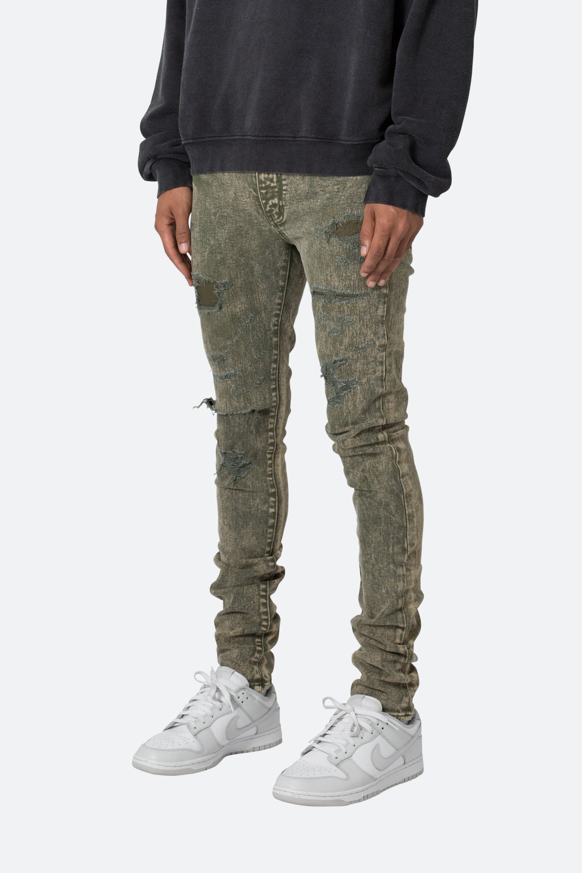 X369 Stretch Skinny Denim - Olive