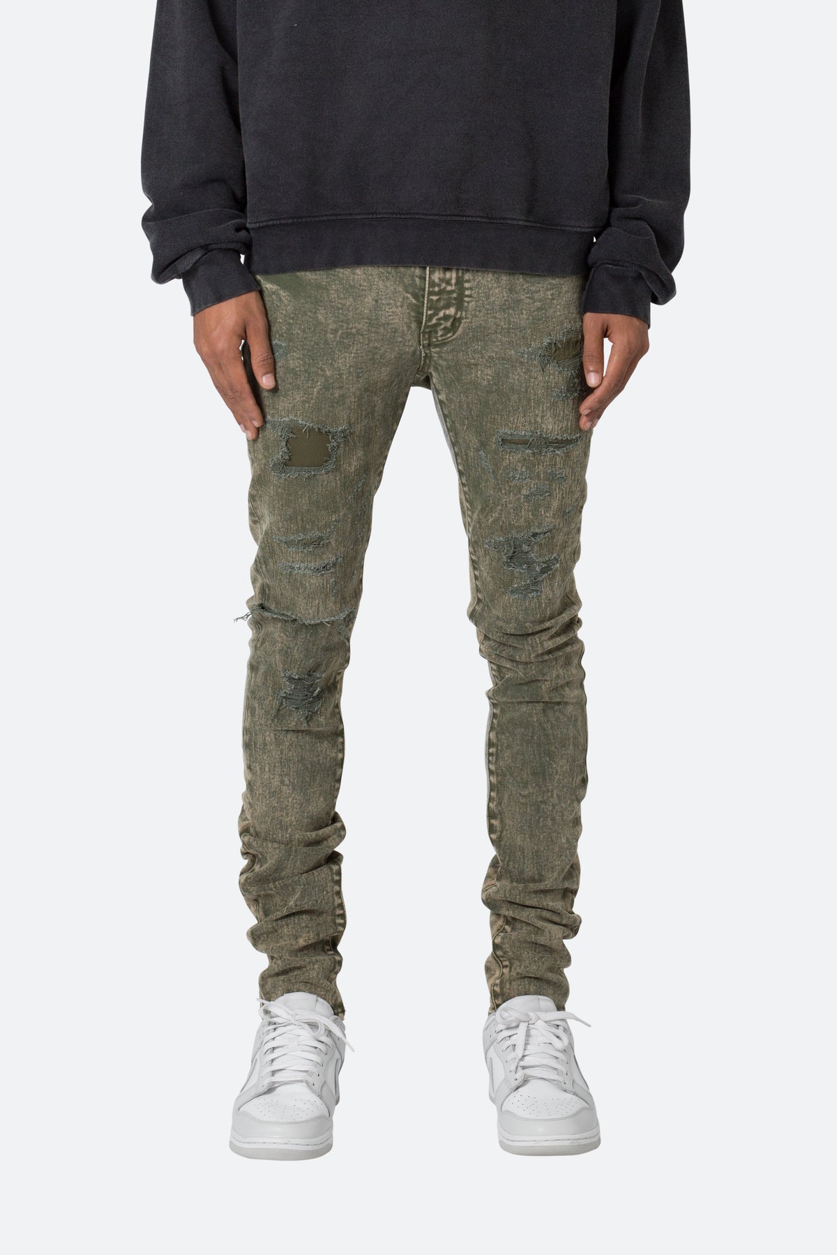 X369 Stretch Skinny Denim - Olive
