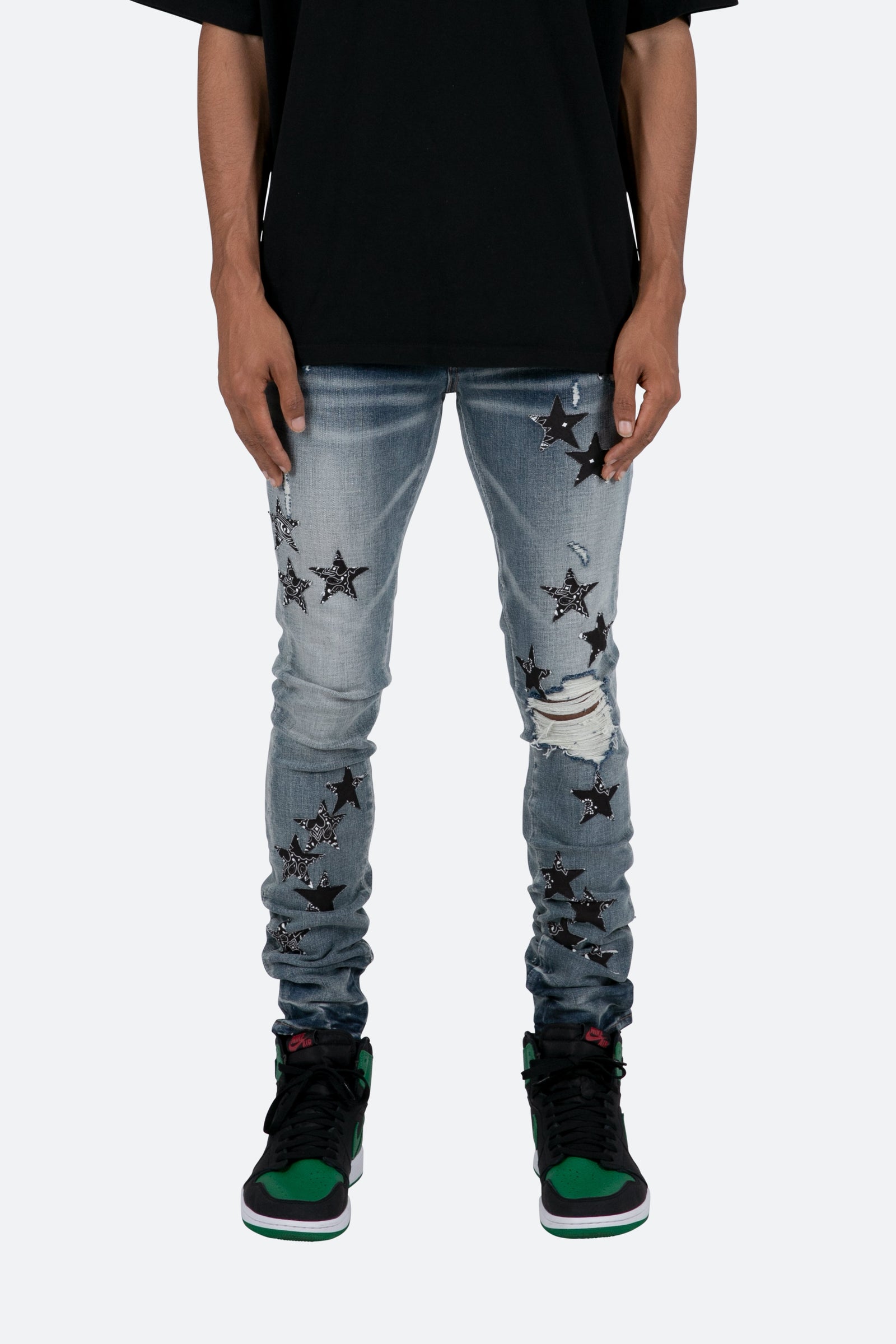 X462 Star Skinny Denim - Blue/Black