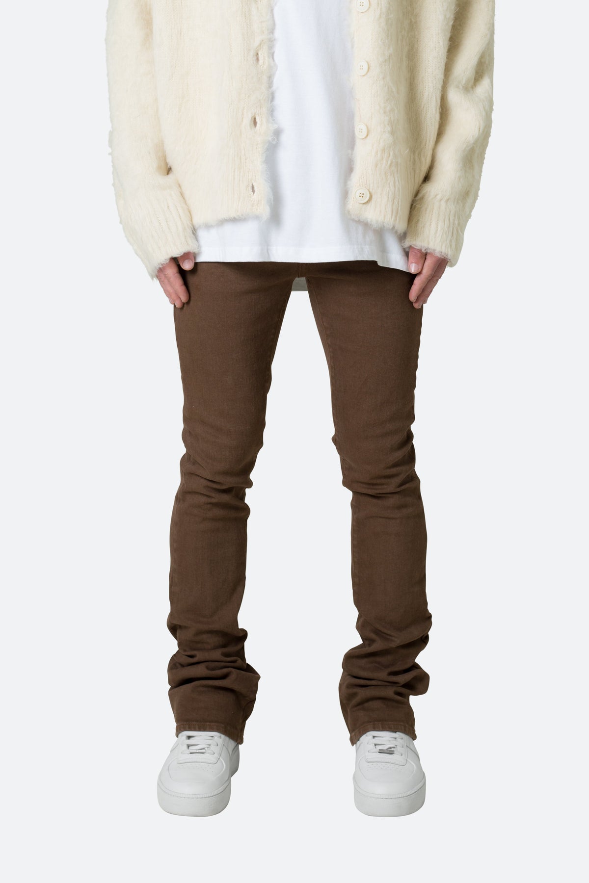 X491 Convertible Skinny Denim - Brown