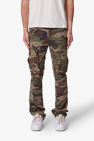 X516 Skinny Stacked Cargo Denim - Camo