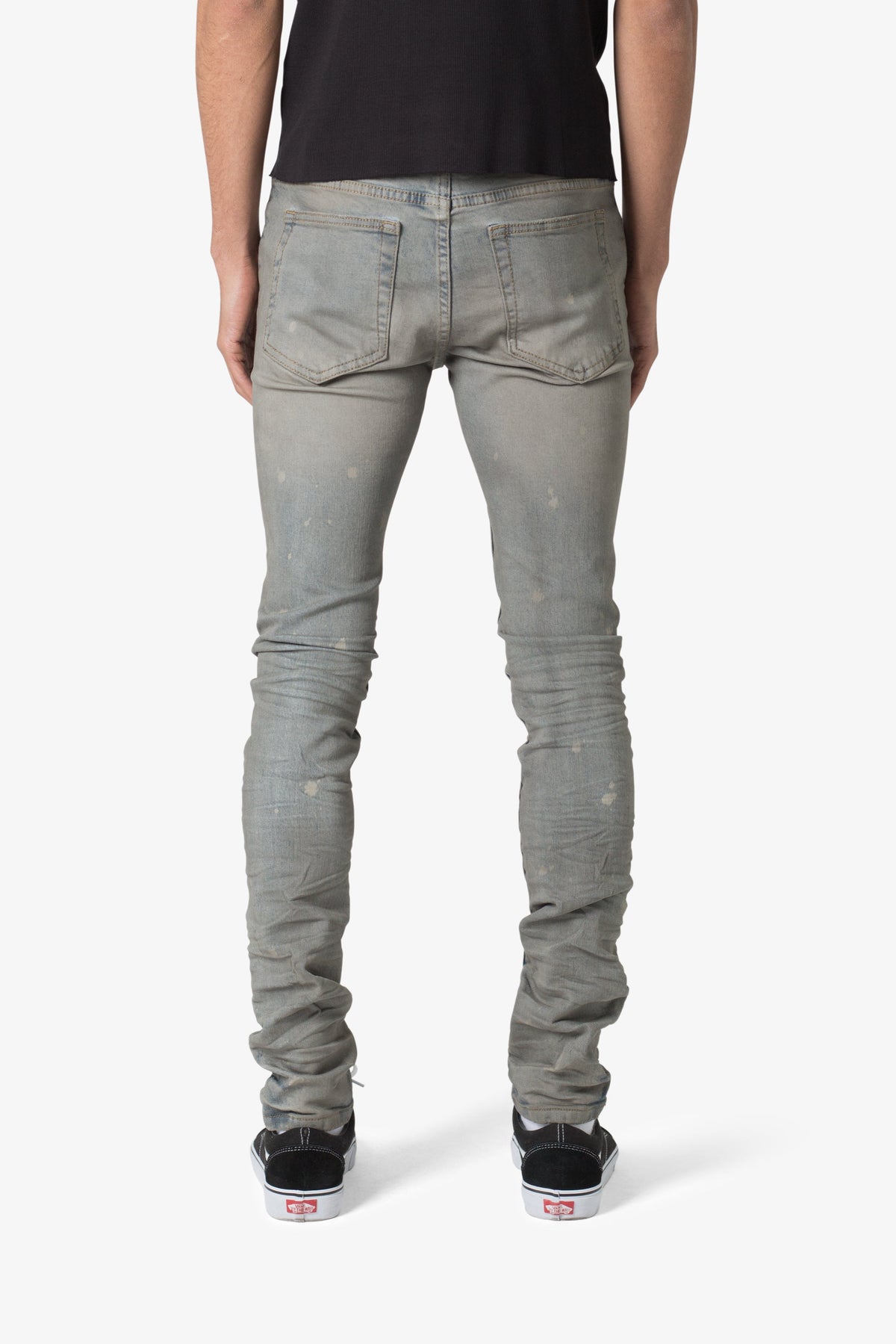X607 Painted Skinny Denim - Blue