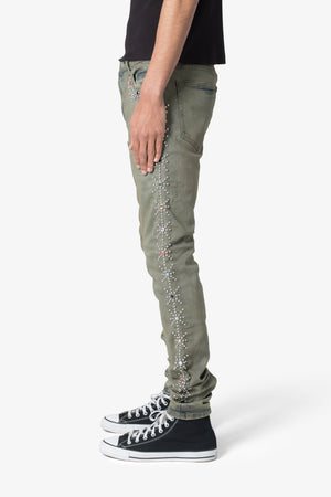 X620 Studded Skinny Denim - Blue