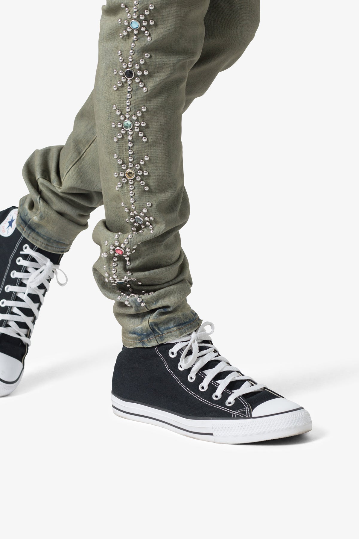 X620 Studded Skinny Denim - Blue