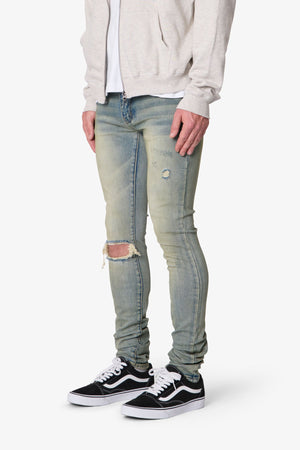 X721 Dusted Skinny Denim - 4th Day Sun Washed Blue