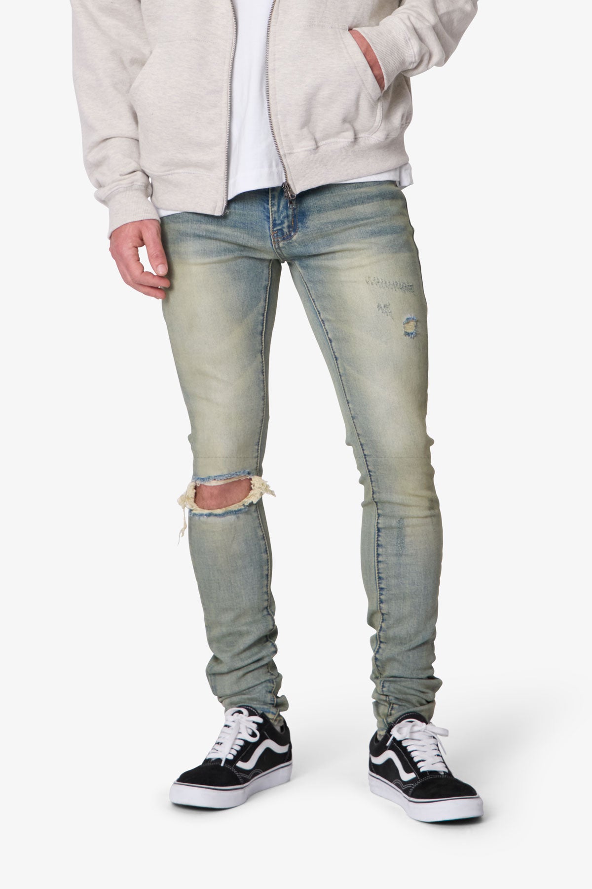 X721 Dusted Skinny Denim - 4th Day Sun Washed Blue