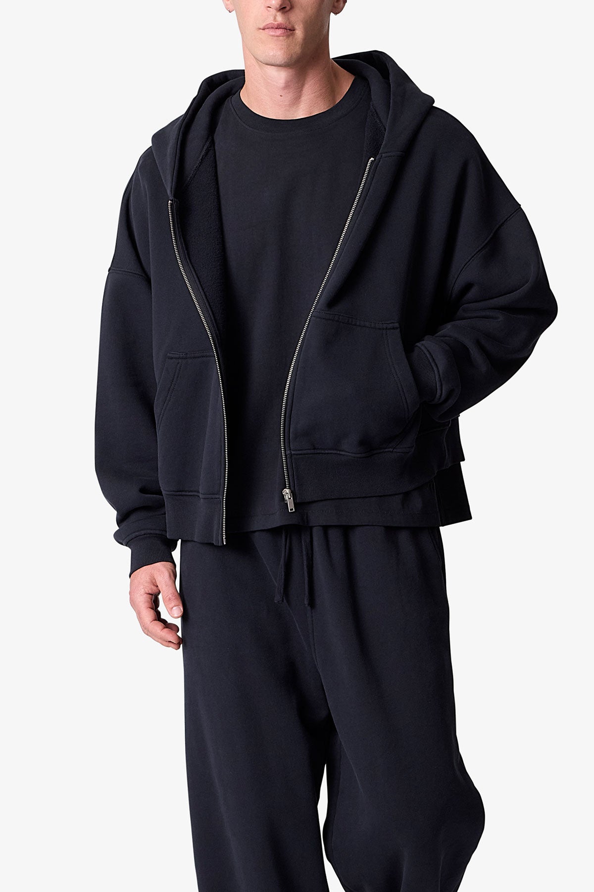 Zip Hoodie - Black