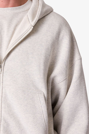 Zip Hoodie - Oatmeal